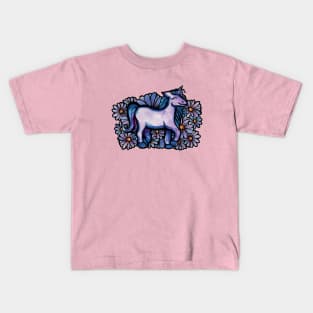 Purple Unicorn Kids T-Shirt